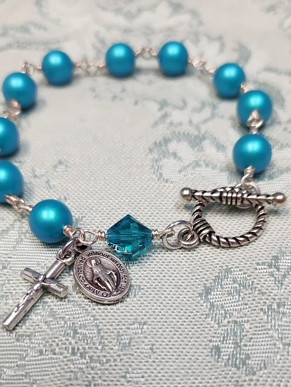 Pearl Rosary Bracelet!